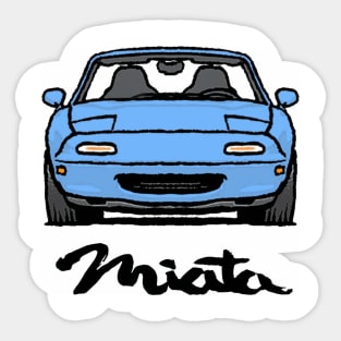 MX5 Miata NA Light Blue Sticker